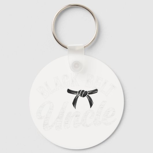 Black Belt Onkel Karate Onkel Proud Karate Onkel Schlüsselanhänger (Vorderseite)