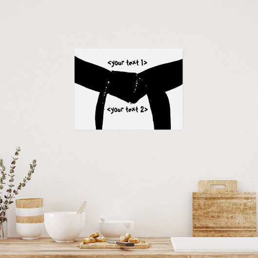 Black Belt Poster (Küche)