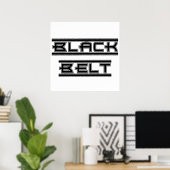 Black Belt Poster (Heimbüro)