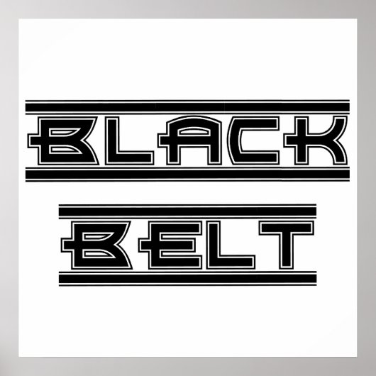 Black Belt Poster (Vorne)