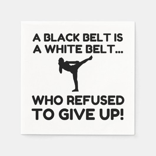 BLACK BELT REFUSAL SERVIETTE (Vorderseite)