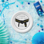 Black Belt Test Party Herzlichen Glückwunsch Pappteller (Party)