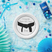 Black Belt Test Party Herzlichen Glückwunsch Pappteller (Party)