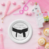 Black Belt Test Party Herzlichen Glückwunsch Pappteller (Party)