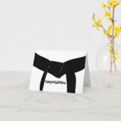 Black Belt von Martial Arts Herzlichen Glückwunsch Karte (Gelbe Blume)