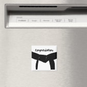 Black Belt von Martial Arts Herzlichen Glückwunsch Magnet (In Situ (Geschirrspüler))