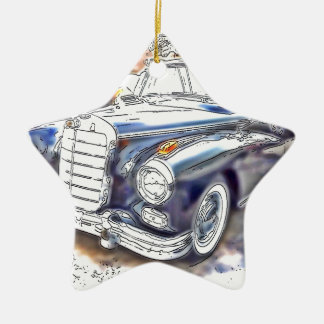 Black Benz Keramik Ornament