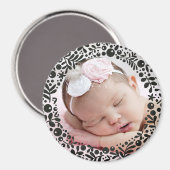 Black Berry Gerahmt Baby Foto Magnet (Vorderseite/Rückseite)