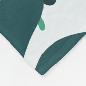 Black Berry Tropical: Frucht nahtloses Muster Fleecedecke (Ecke)