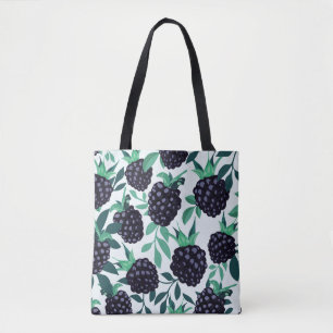 Black Berry Tropical: Frucht nahtloses Muster Tasche