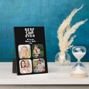 Black Best Vater Pater 4 Family Foto Fotoplatte