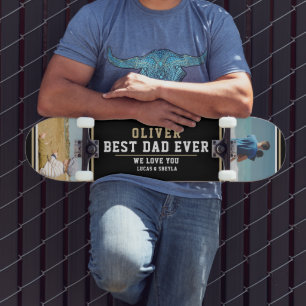 Black Best Vater Typografie Vatertag 2 Fotos Skateboard