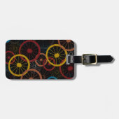 Black Bicycle Wheels Gepäckanhänger (Vorderseite horizontal)