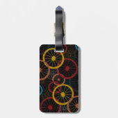 Black Bicycle Wheels Gepäckanhänger (Rückseite vertikal)