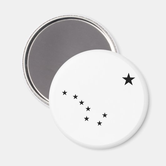 Black Big Dipper Magnet (Vorderseite/Rückseite)
