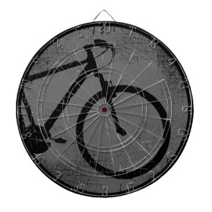 black bike in a circle dartscheibe