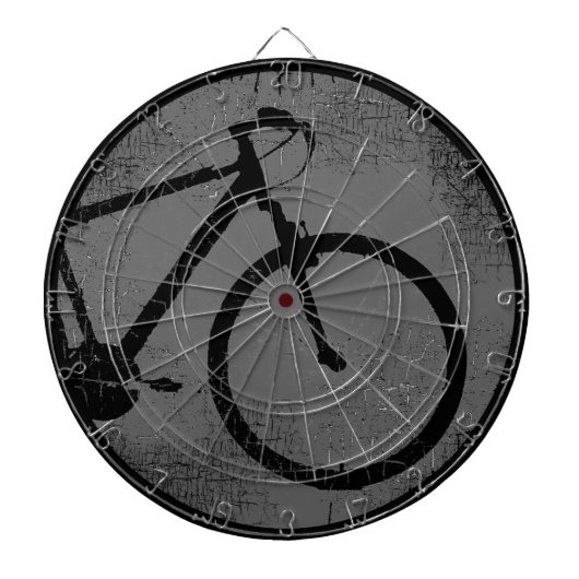 black bike in a circle dartscheibe (vorne)