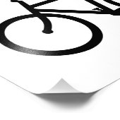 Black Bike Route Fotodruck (Ecke)