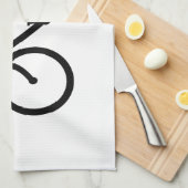 Black Bike Route Handtuch (Viertel Falte)