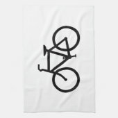 Black Bike Route Handtuch (Vertikal)