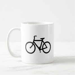 Black Bike Route Kaffeetasse