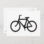 Black Bike Route Postkarte (Vorne/Hinten)