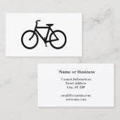 Black Bike Route Visitenkarte (Vorne/Hinten)