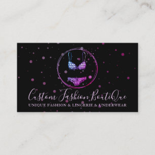 Black Bikini Swimwear Lingerie Unterwäsche Brunnen Visitenkarte