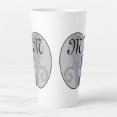 Black Billed Magpie Monogram Milchtasse (Vorderseite)