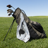 Black Billed Rocky Mountain Magpie Golf Handtuch (Gras)