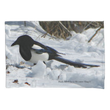 Black Billed Rocky Mountain Magpie Kissenkoffer