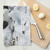 Black Billed Rocky Mountain Magpie Küchentuch (Viertel Falte)