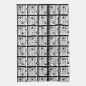 Black Bingo Cards Küchentuch (Vertikal)