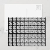 Black Bingo Cards Postkarte (Vorne/Hinten)