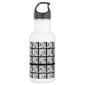 Black Bingo Cards Trinkflasche (Vorderseite)