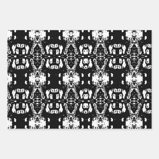 Black Birch Tree Bark Gemustert Geschenkpapier Set (Vorderseite 2)