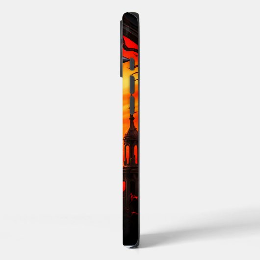 Black Bird Art Phone Case (Rückseite / Links)