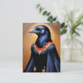 Black Bird Art Postkarte (Stehend Vorderseite)