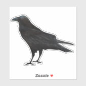 Black Bird Crow Aufkleber (Blatt)