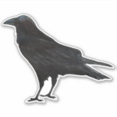 Black Bird Crow Aufkleber (Vorderseite)