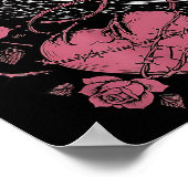 Black Bird F-caw-f Funny Valentines Day  Poster (Ecke)