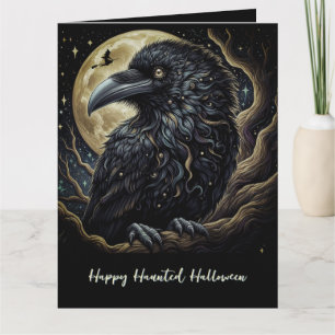 Black Bird Halloween Karte