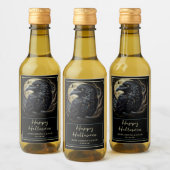 Black Bird Halloween Weinetikett (Flaschen)