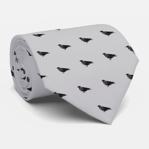 Black Bird Neck Tie Krawatte