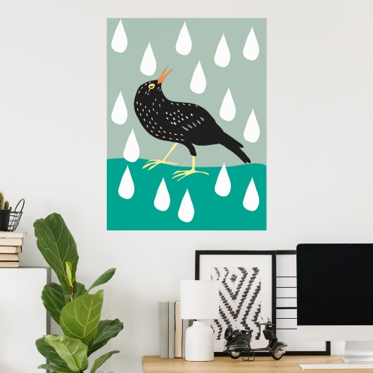 Black Bird Poster (Heimbüro)