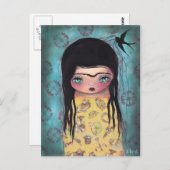 Black Bird Postkarte (Vorne/Hinten)