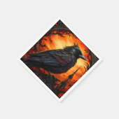 Black Bird Serviette (Ecke)