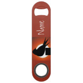 Black Bird Silhouette Sun Thunder_Cove Speed Flaschenöffner (Vorderseite)