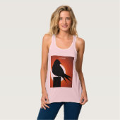Black Bird Silhouette Sun Thunder_Cove Tank Top (Vorderseite Vollansicht)