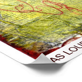 Black Bird Stopp Light LOUD Poster (Ecke)